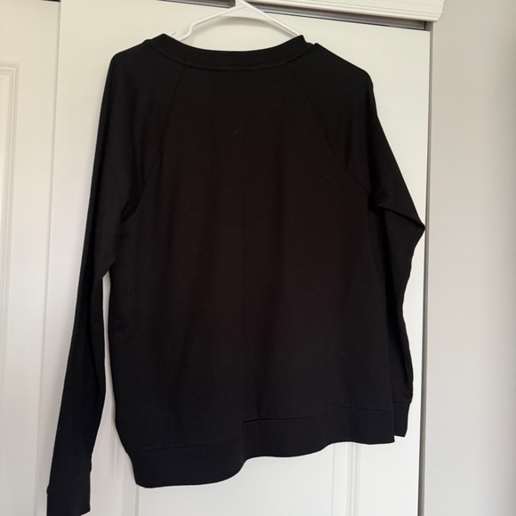 MICHAEL Michael Kors Black Crewneck with Gold Sparkle Ties - Size S - Picture 4 of 4